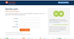 Desktop Screenshot of dariko.com